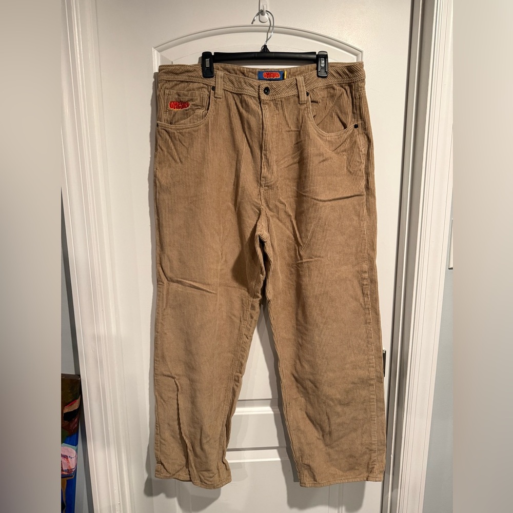 Zumiez Empyre Tan/Beige Corduroy Baggy Pants